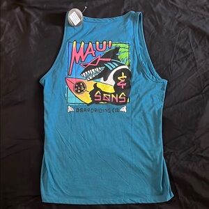 NWT Maui & Sons Men's Blue Tank Top